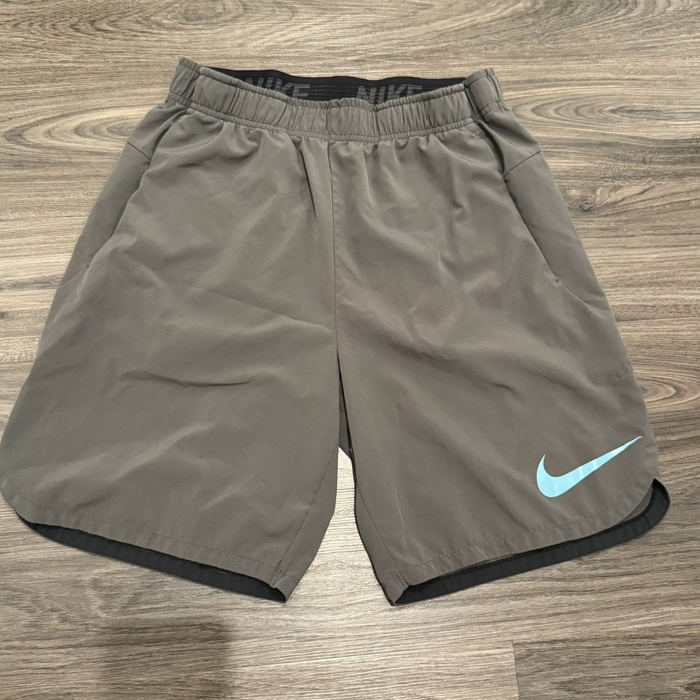 Nike Pro Flex Vent Max Shorts Mens M Gray Training Running Dri-Fit